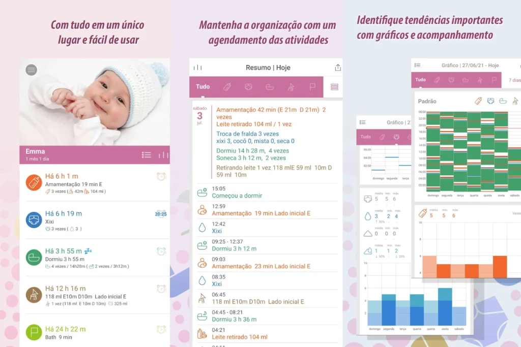 Aplicativo baby tracker
