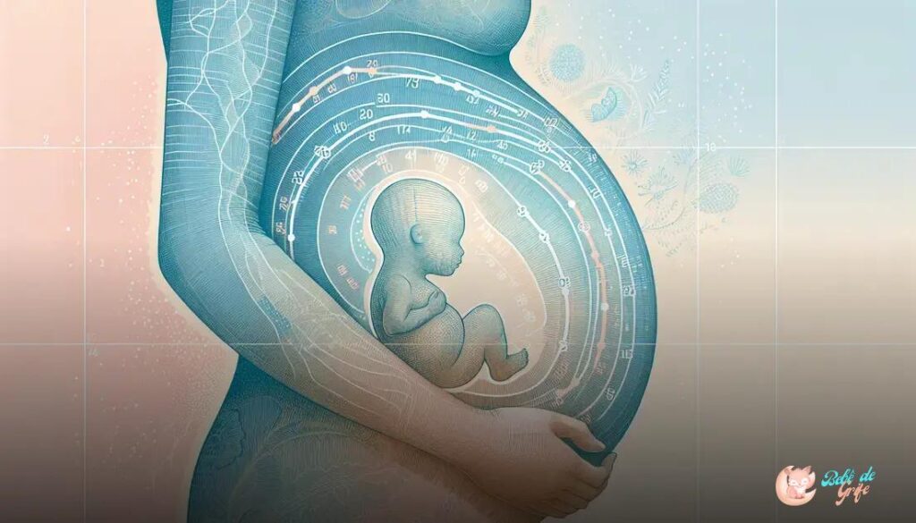 Com quantas semanas o bebê fica acima do umbigo