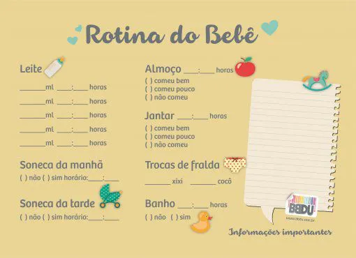 Rotina Do Recém-Nascido