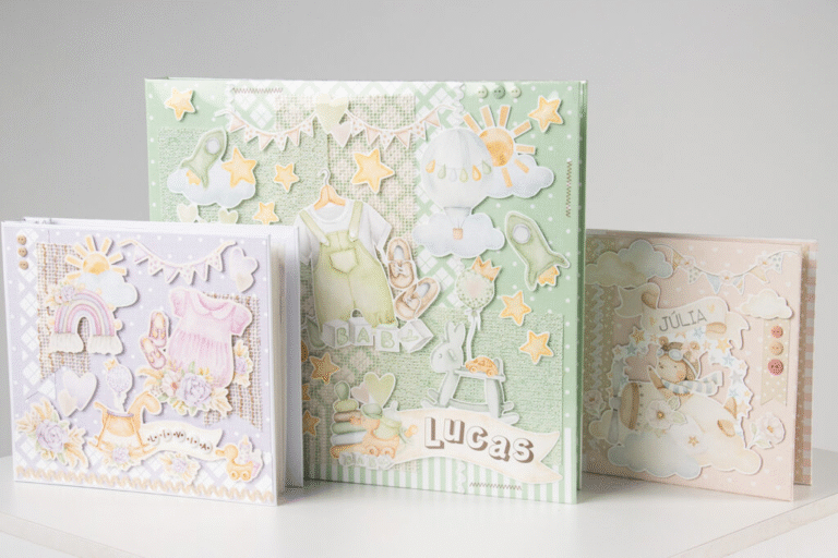 Álbum do bebê scrapbook